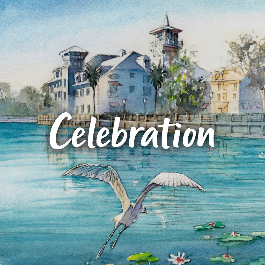 Celebration, FLorida - in Watercolor
