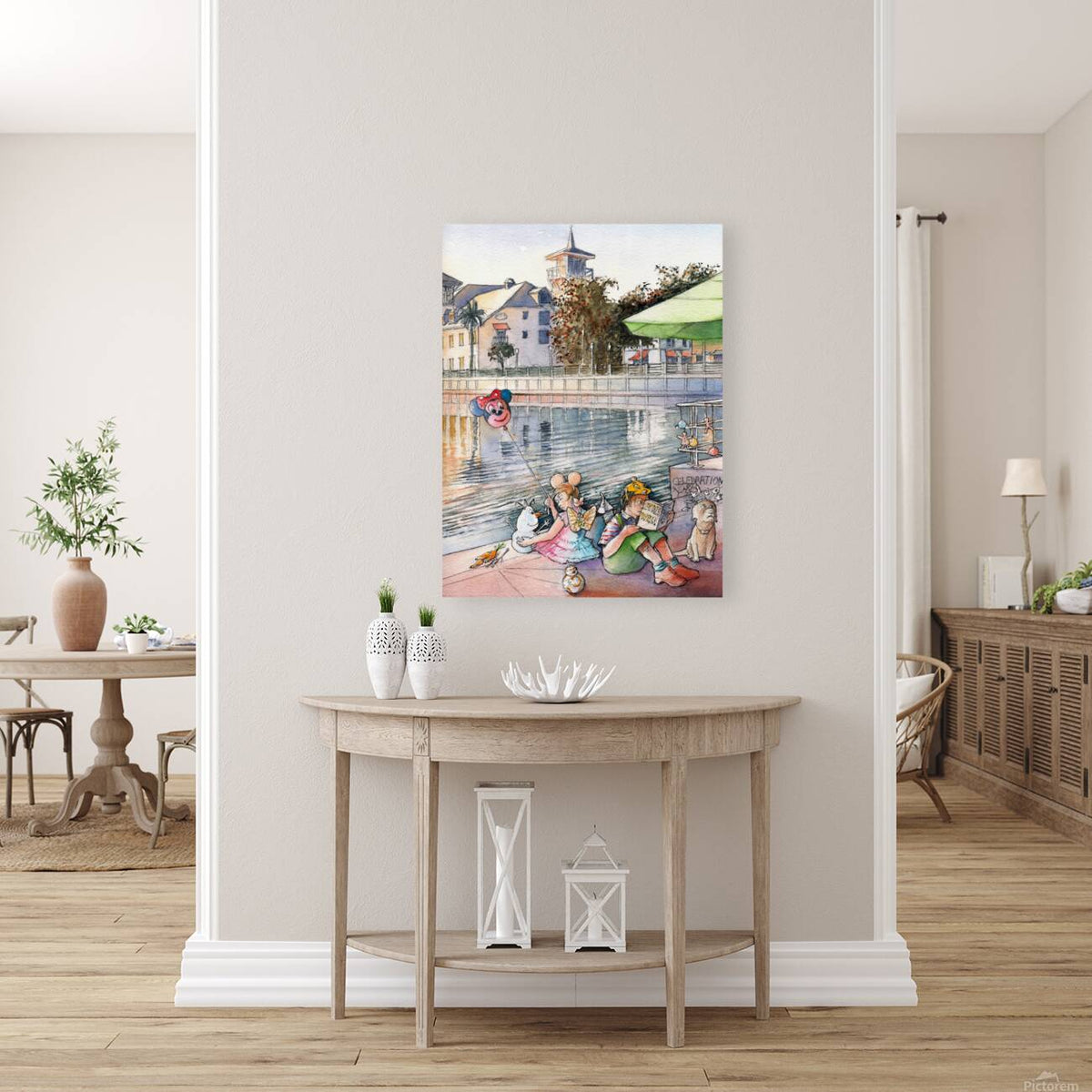 Childhood Moments in Celebration | Celebration Florida – Original Watercolor Art Print