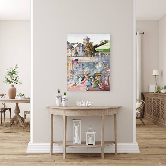 Childhood Moments in Celebration | Celebration Florida – Original Watercolor Art Print