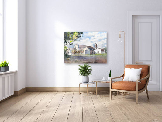 Catholic Church of Celebration, Florida – Original Watercolor Art Print