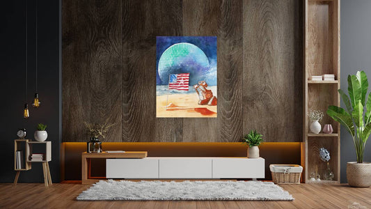 Dream of Tomorrow – Futuristic Watercolor Art Print