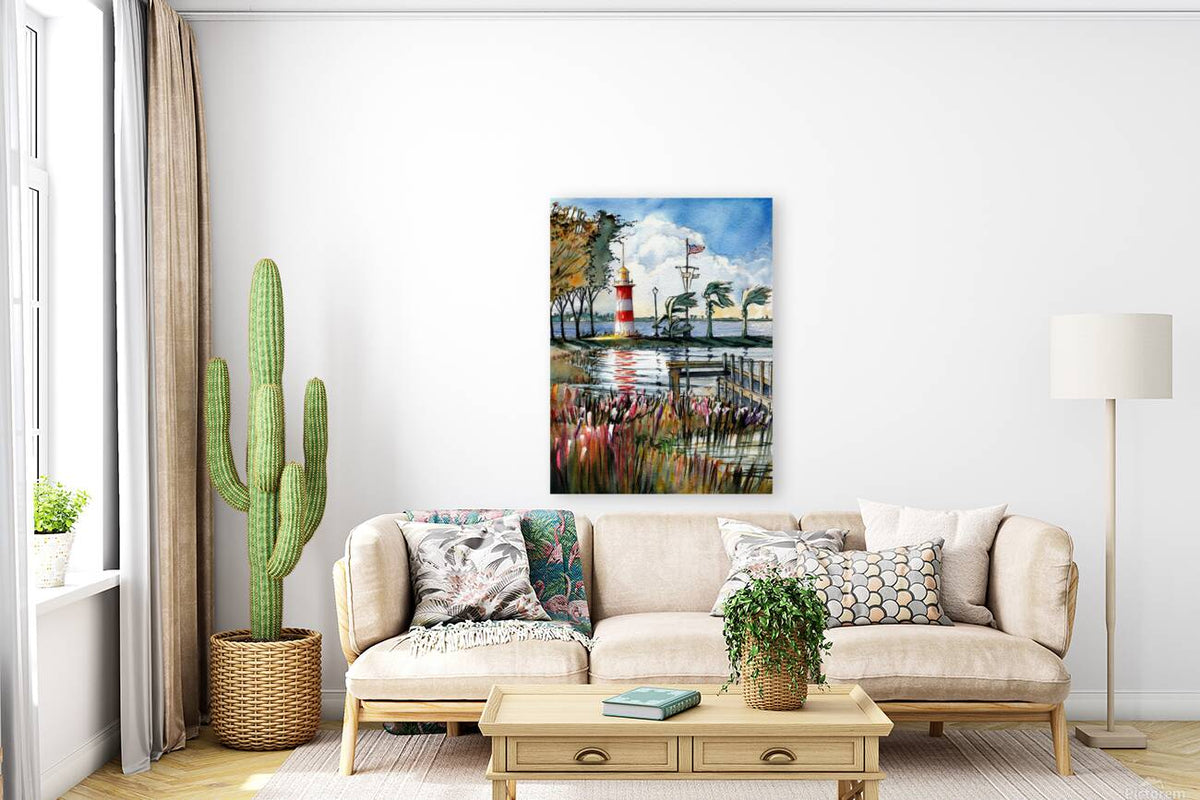 Mount Dora Lighthouse | Florida Watercolor Art Print