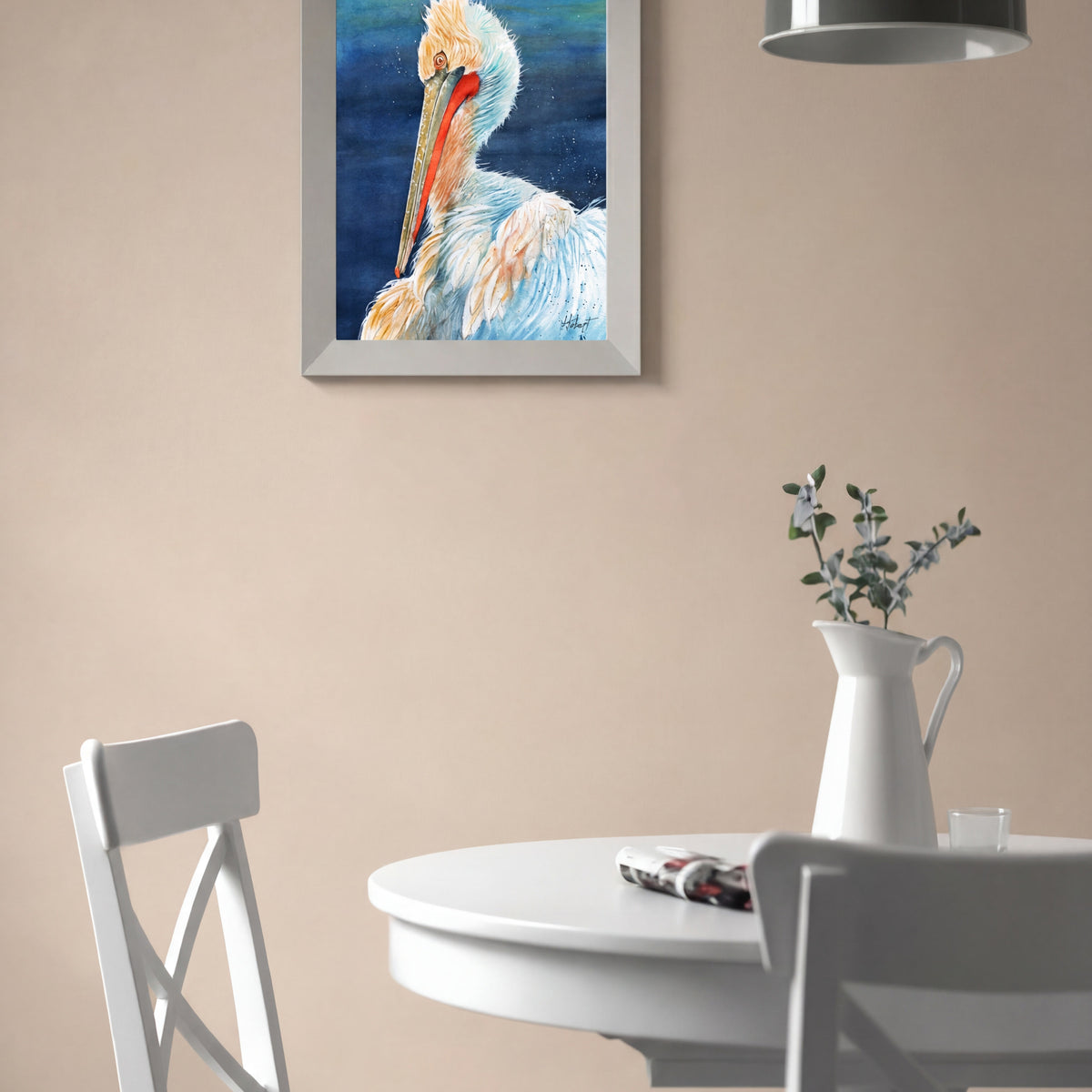 Florida Pelican – Coastal Watercolor Art Print