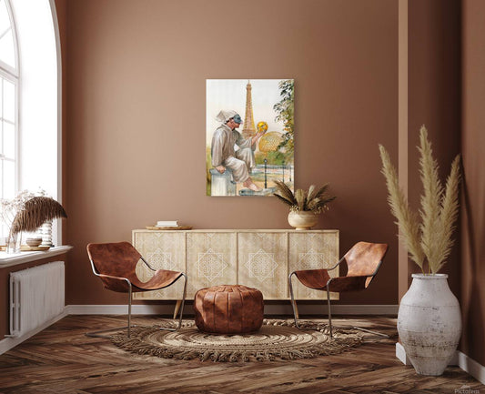 The Philosopher’s Sphere – Surreal Watercolor Art Print