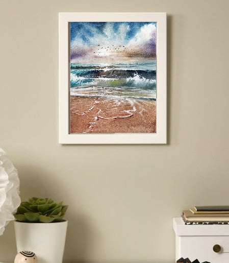 Seascape Serenity – Original Watercolor Print