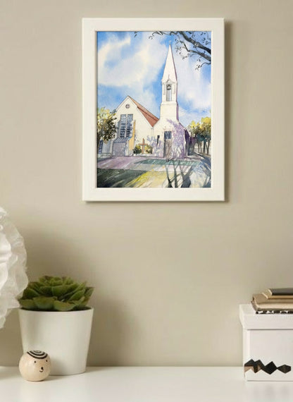 Presbyterian Church of Celebration, Florida – Original Watercolor Painting