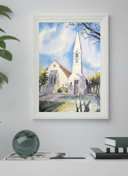 Presbyterian Church of Celebration, Florida – Original Watercolor Painting