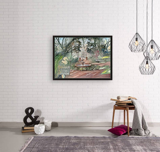 Savannah Square, Celebration FL – Original Watercolor Painting