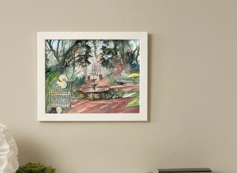 Savannah Square, Celebration FL – Original Watercolor Painting