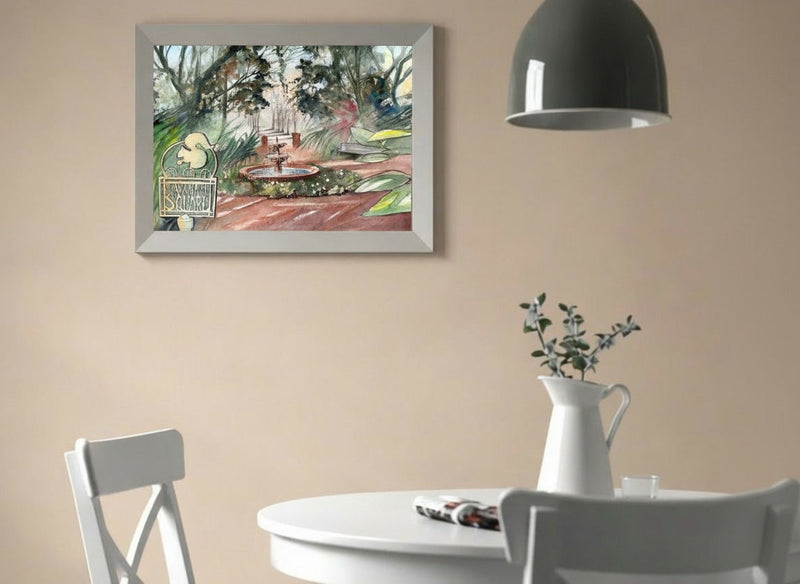 Savannah Square, Celebration FL – Original Watercolor Painting