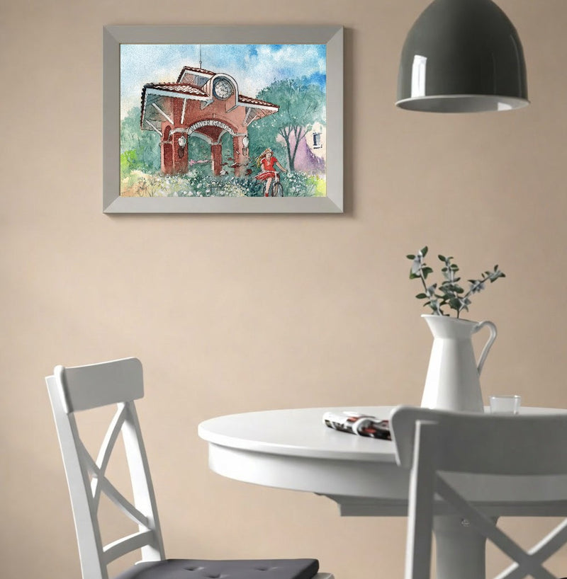 Spring Ride in Winter Garden | Watercolor Art Print