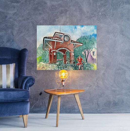 Spring Ride in Winter Garden | Watercolor Art Print