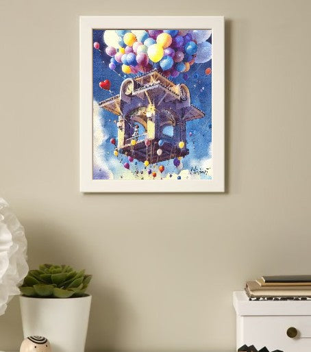 Winter Garden Dreams – Watercolor Print of a Floating Landmark, Florida