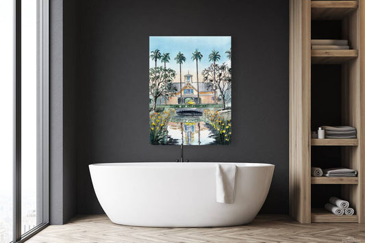 Town of Celebration Waterstreet | Celebration Florida – Original Watercolor Art Print