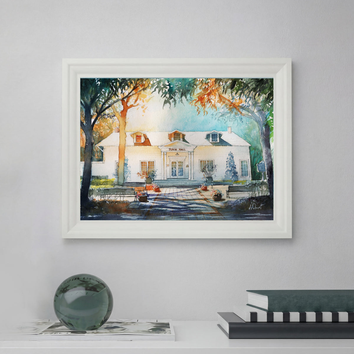 Windermere Town Hall, Florida | Original Watercolor Art Print