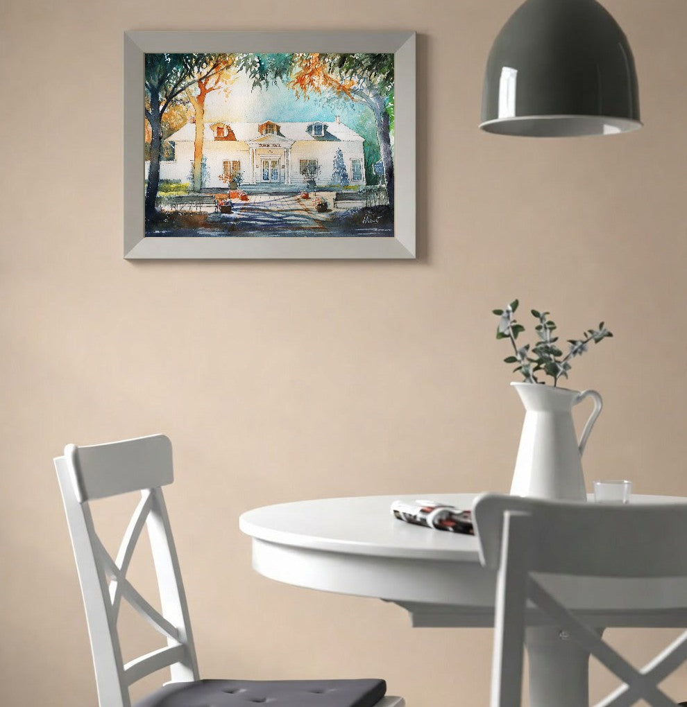 Windermere Town Hall, Florida | Original Watercolor Art Print