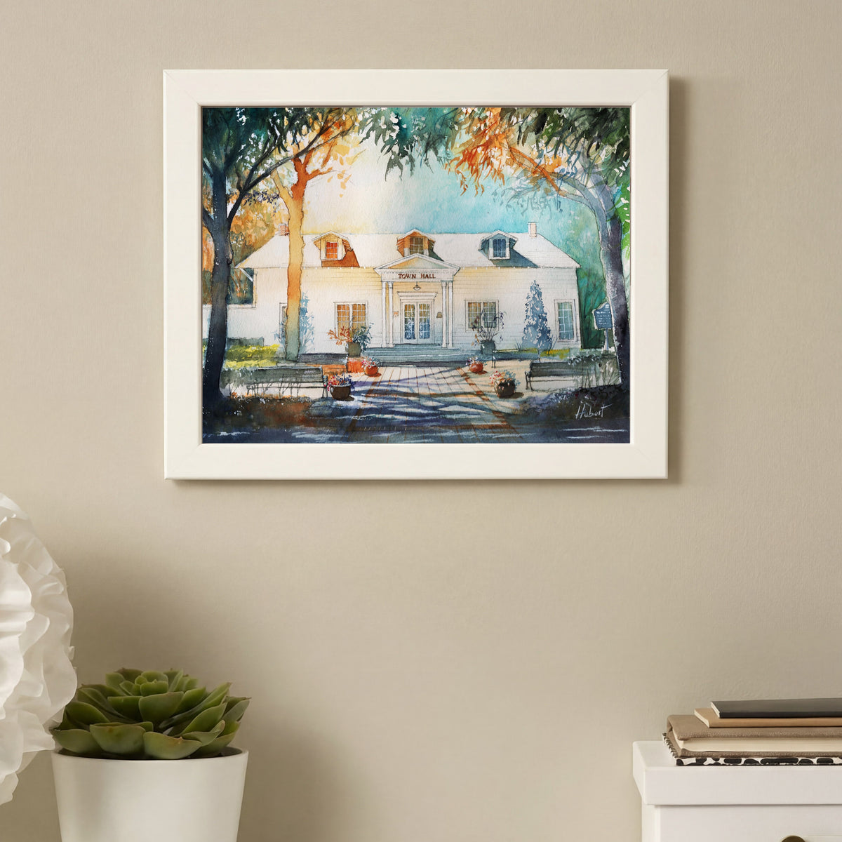 Windermere Town Hall, Florida | Original Watercolor Art Print
