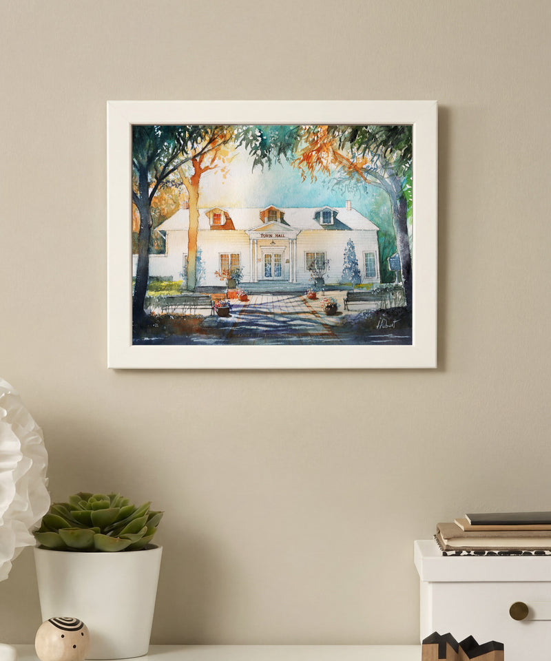 Windermere Town Hall, Florida | Original Watercolor Art Print