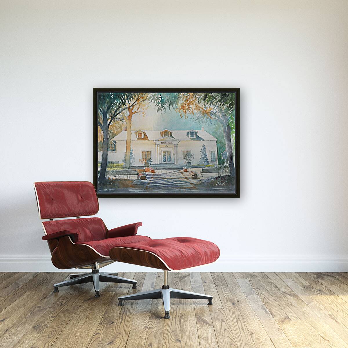 Windermere Town Hall, Florida | Original Watercolor Art Print